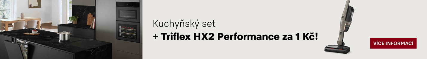Akce: dárek ke 3 spotřebičům Miele - vysavač Triflex HX2
